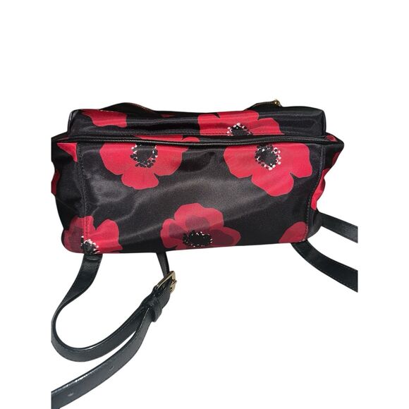 Kate Spade Black and Red Floral Backpack - Picture 13 of 16